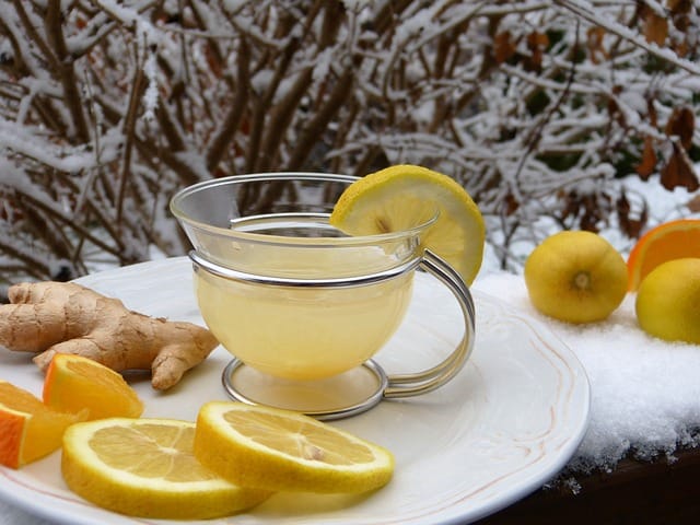 a image of ginger and lemongrass tea